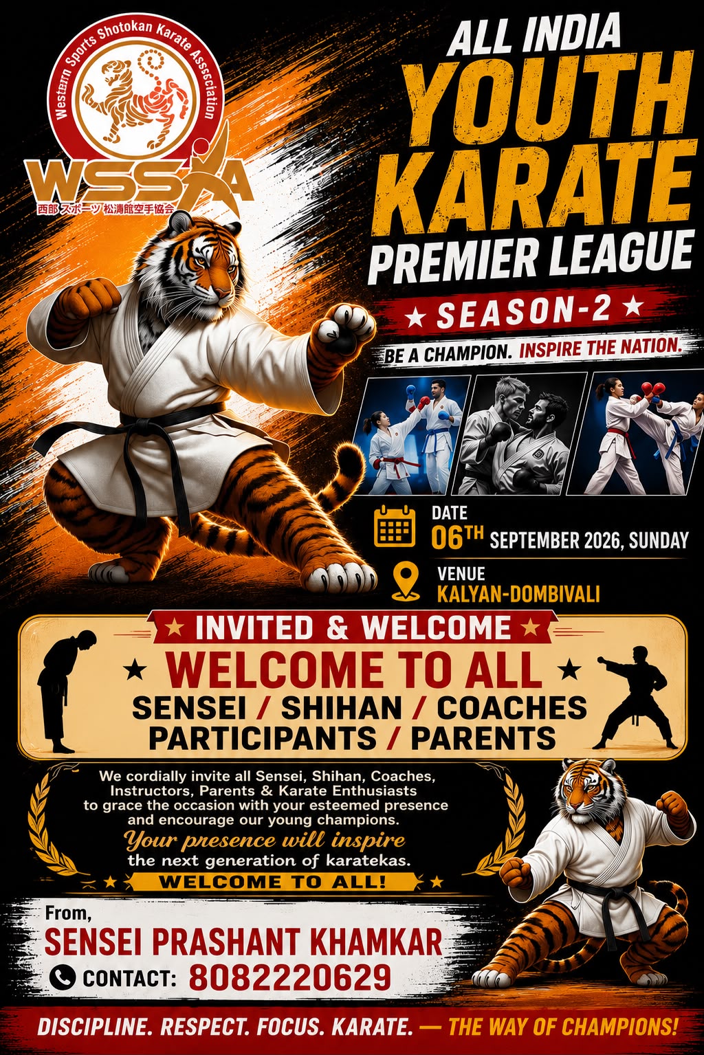 All India Youth Karate Premier League Season 2 Official Poster